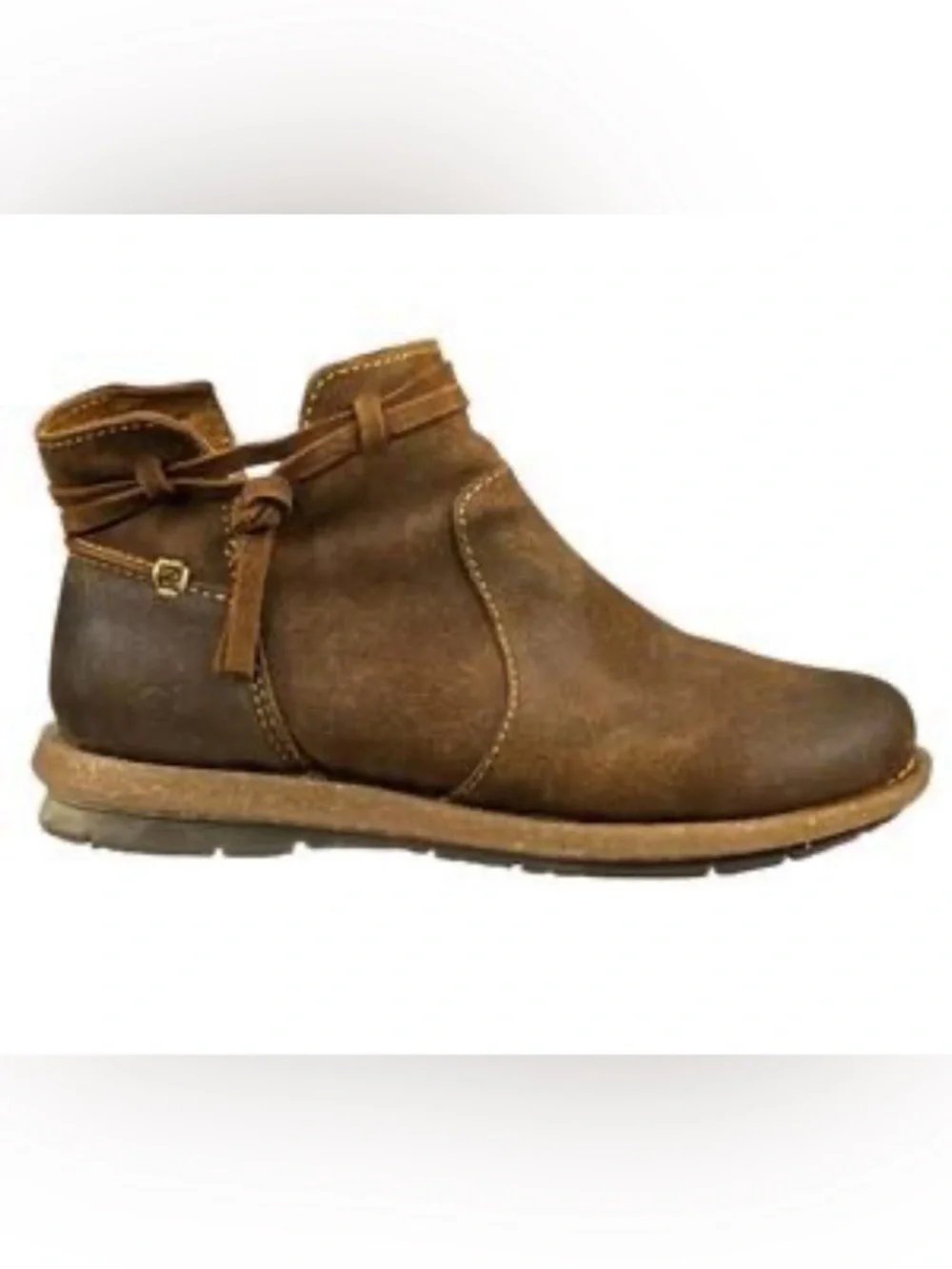 Born Tarkiln distressed brown suede ankle booties western sz 40-41 10